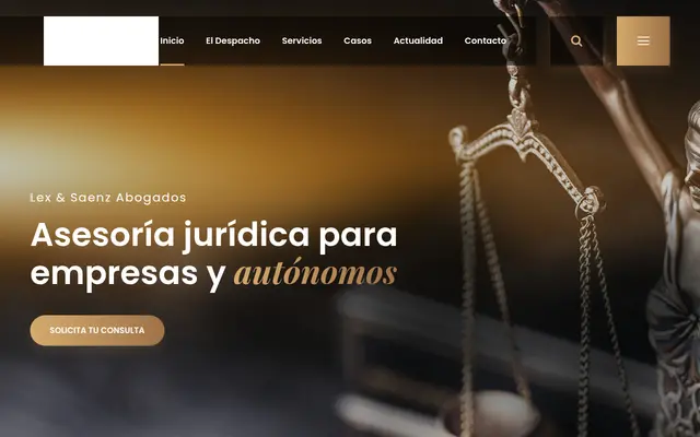 Lex y Sáenz, web de despacho de abogados